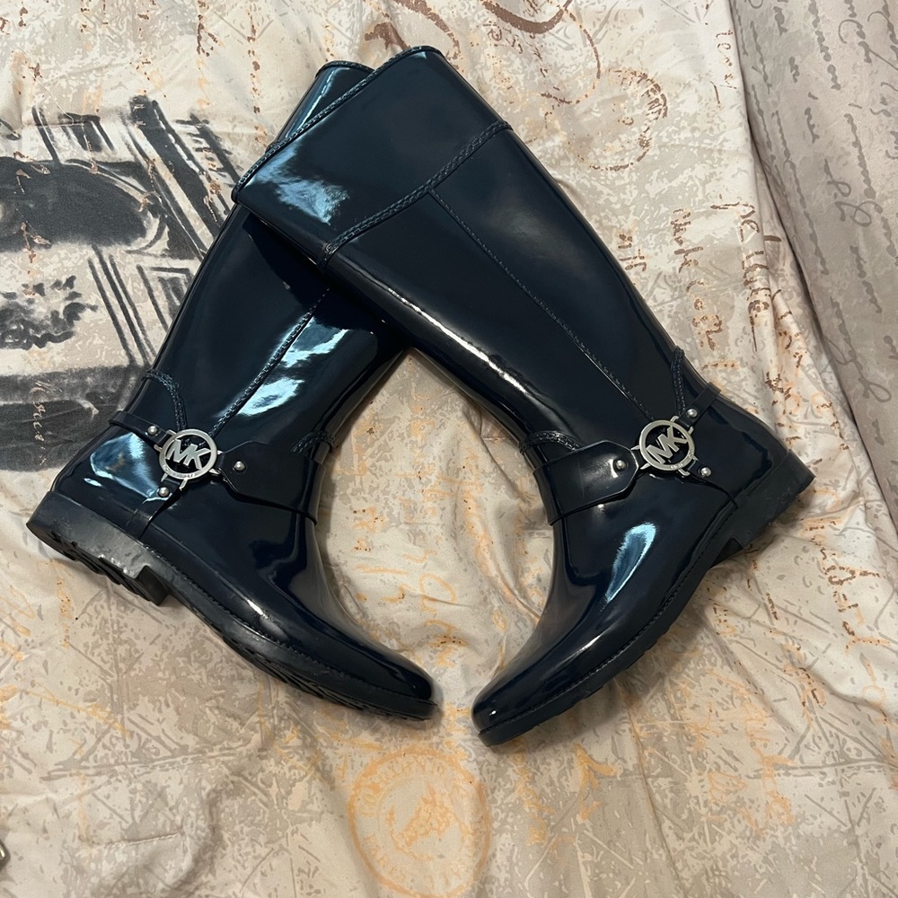 Michael Kors Weather/Rain Boots Navy Blue